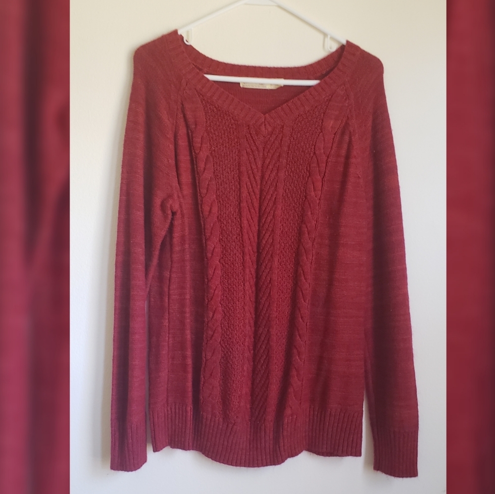 Red Knit Sweater
